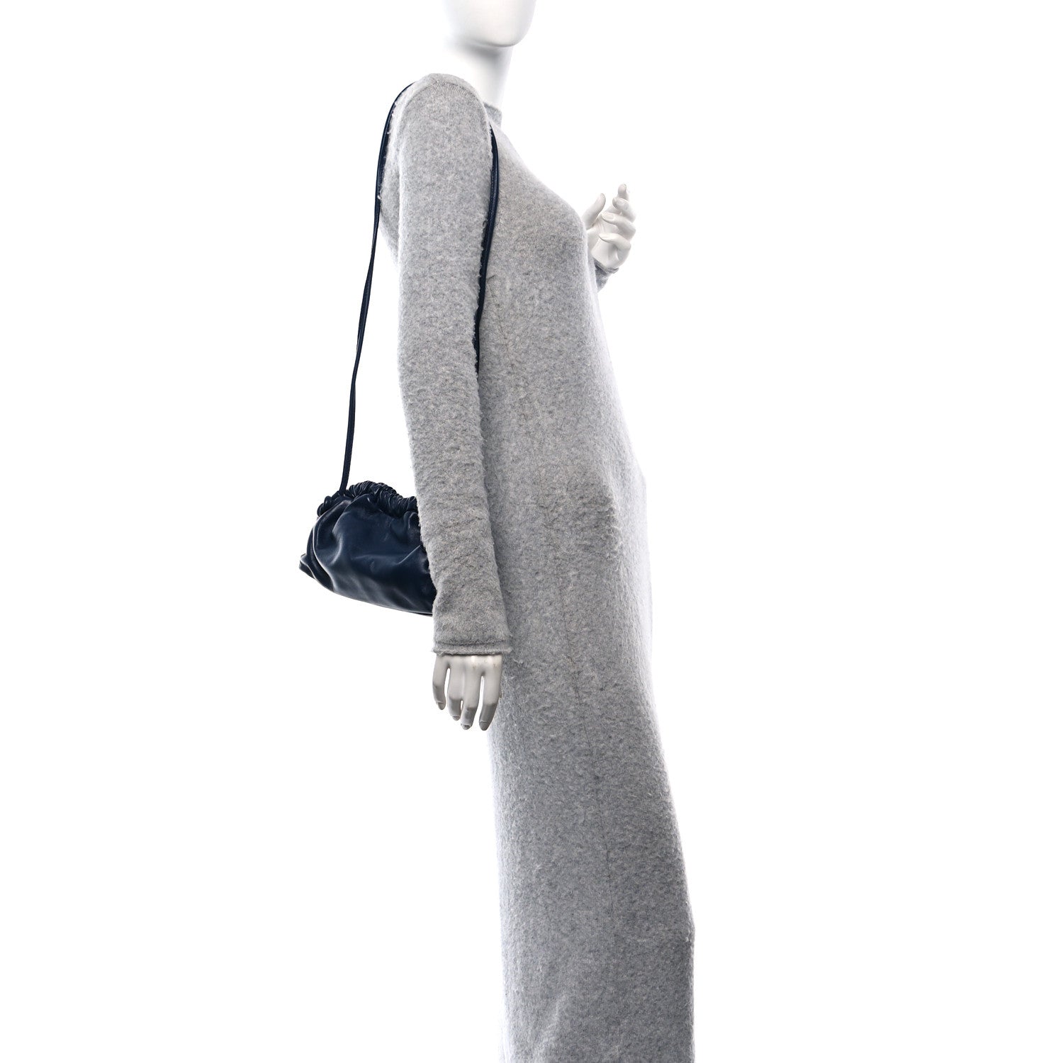 Mansur Gavriel Lambskin Mini Cloud Clutch Blue 2 of 10