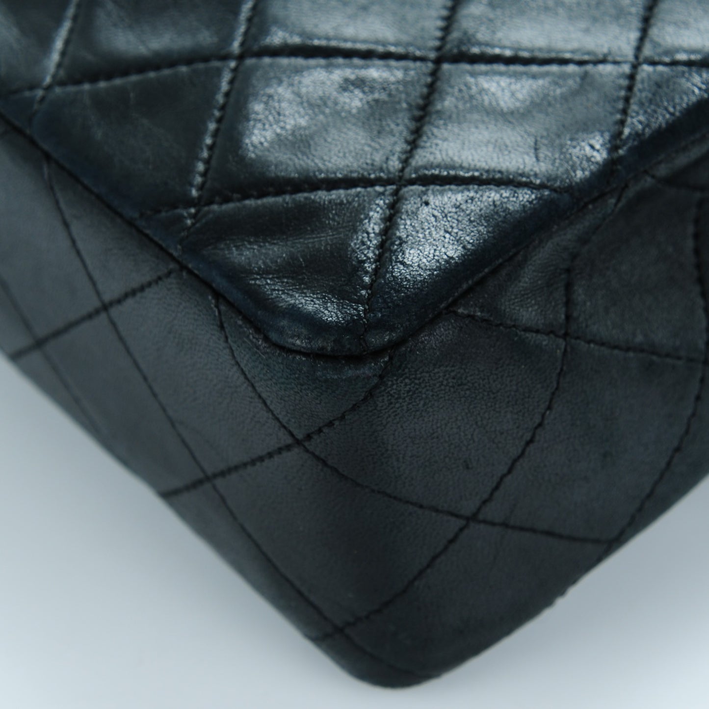 Lambskin Quilted Small Shoulder Bag Black
