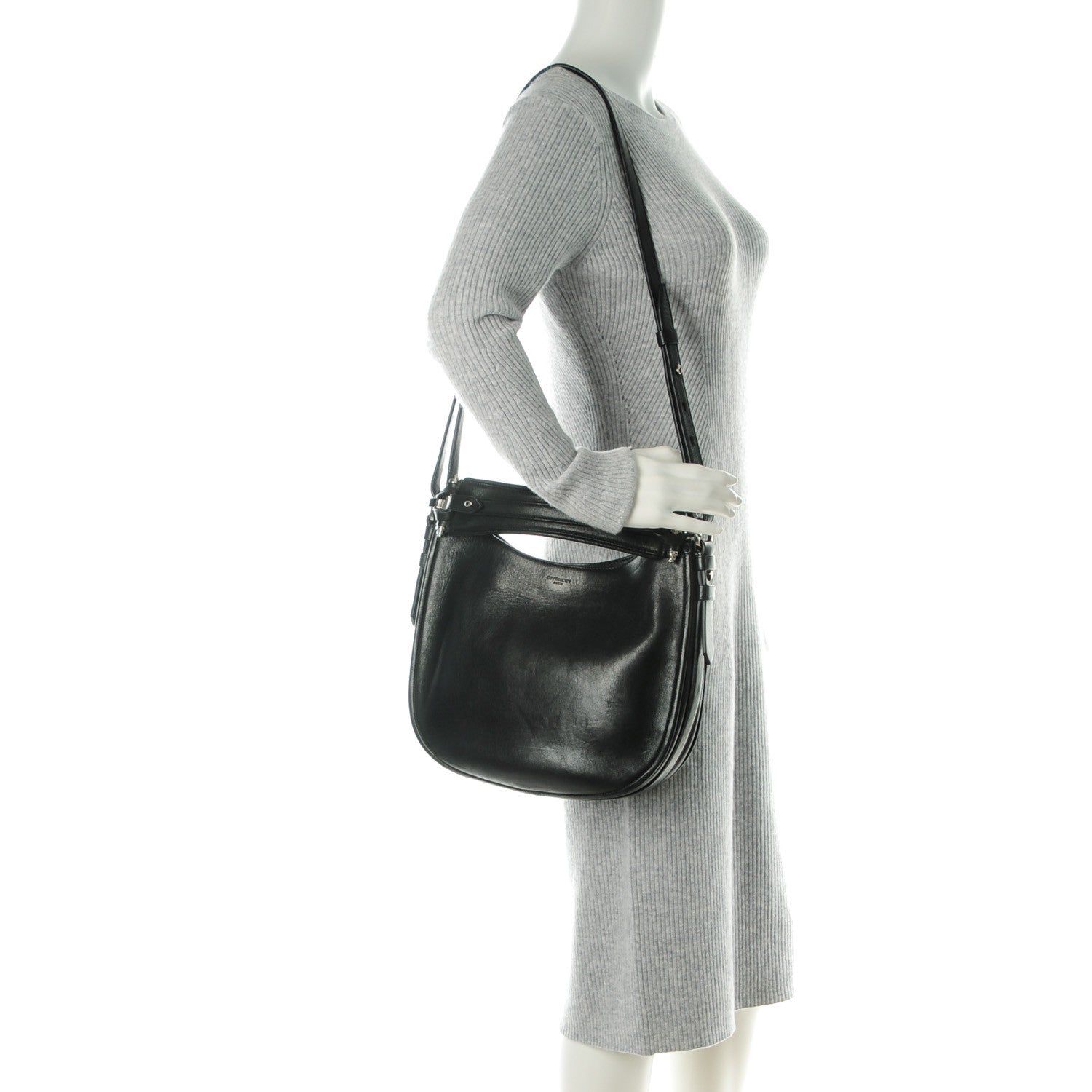 Givenchy Lambskin Obsedia Hobo Black 2 of 7