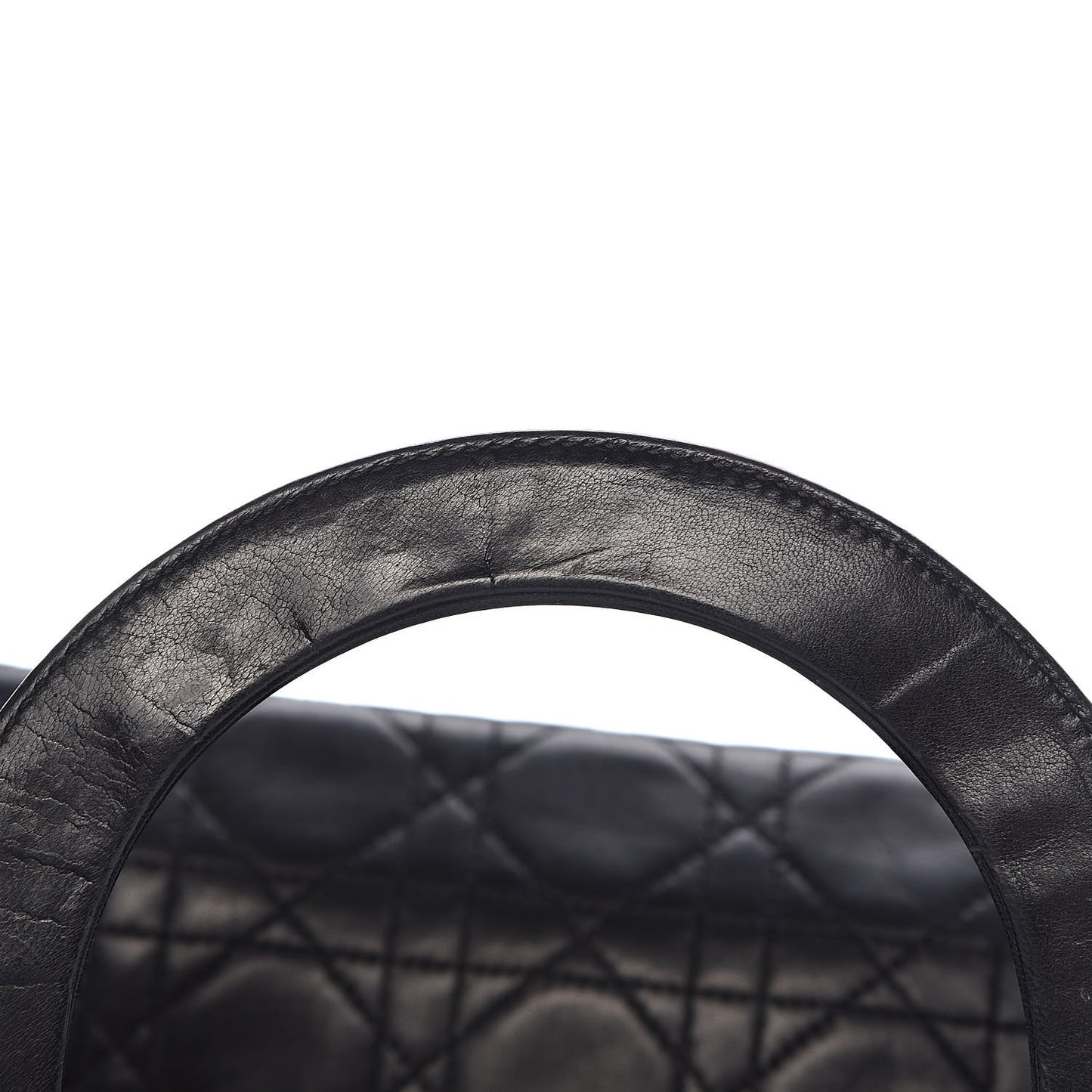 Lambskin Cannage Medium Lady Dior Black