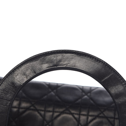 Christian Dior Lambskin Cannage Medium Lady Dior Black 15 of 22