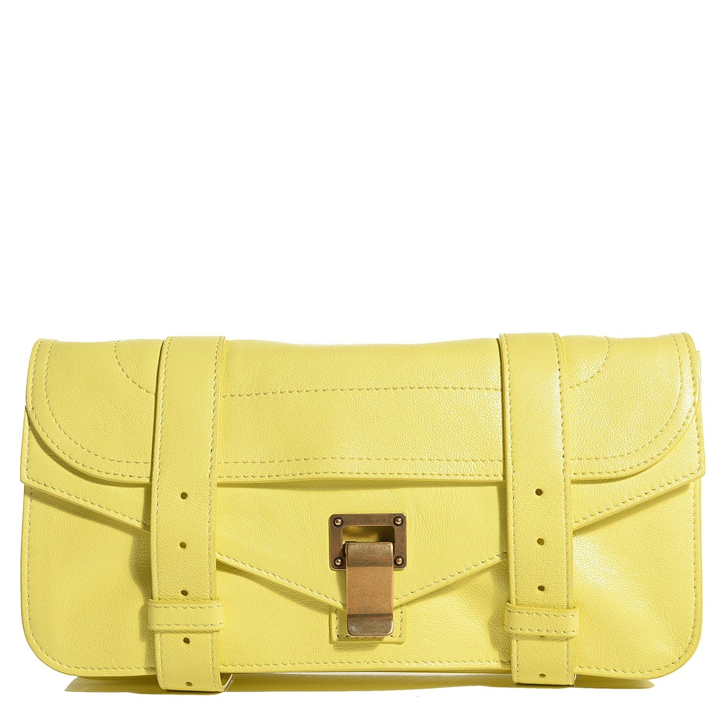 Lambskin PS1 Pochette Clutch Lemon