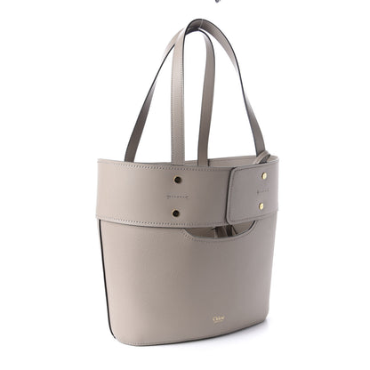Chloe Smooth Grained Calfskin Small Aby Tote Motty Grey 3 of 9