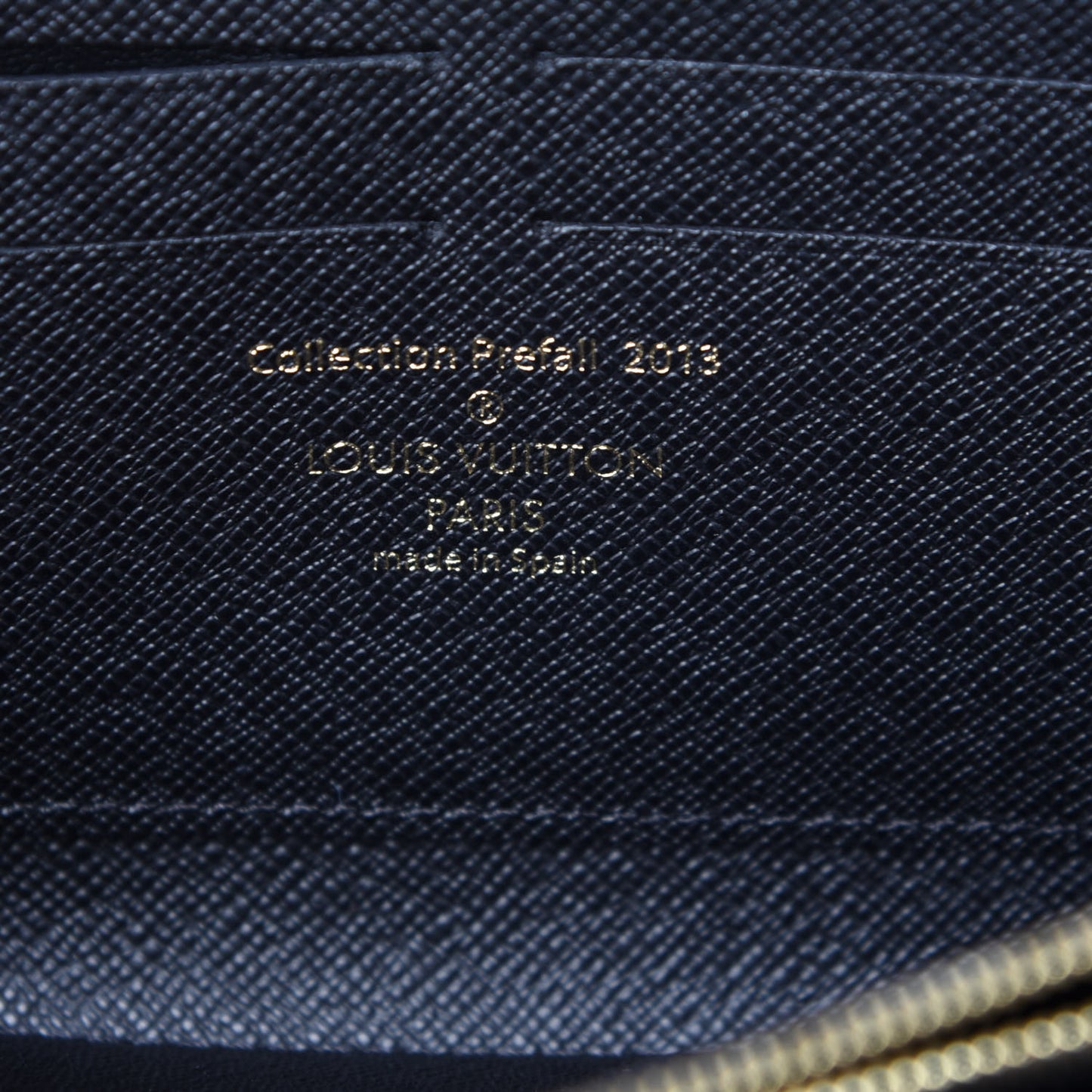 Damier Paillettes Zippy Wallet Black