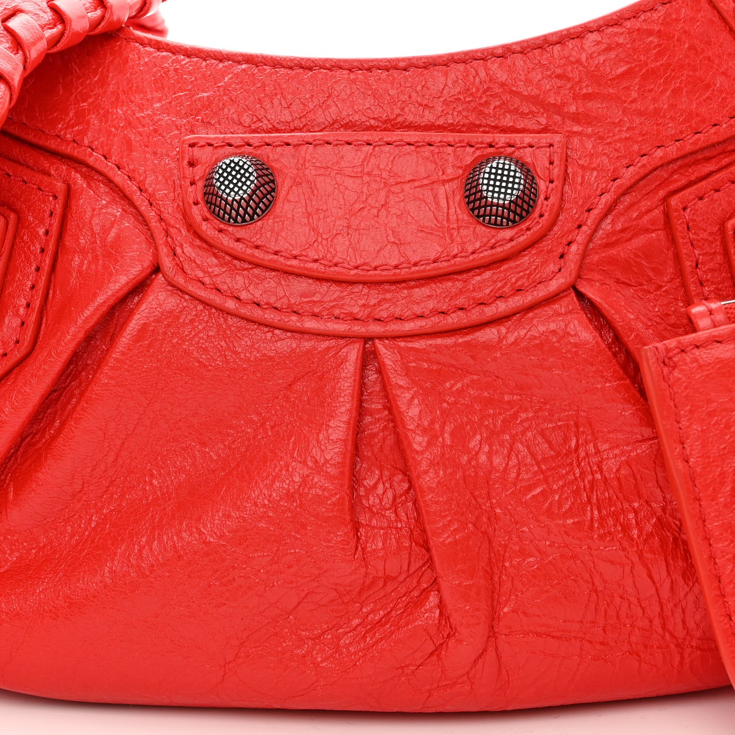 Agneau Arena Le Cagole Shoulder Bag XS Tomato Red