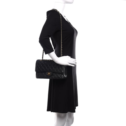 Chanel Caviar Quilted Medium Double Flap Black 2 of 12