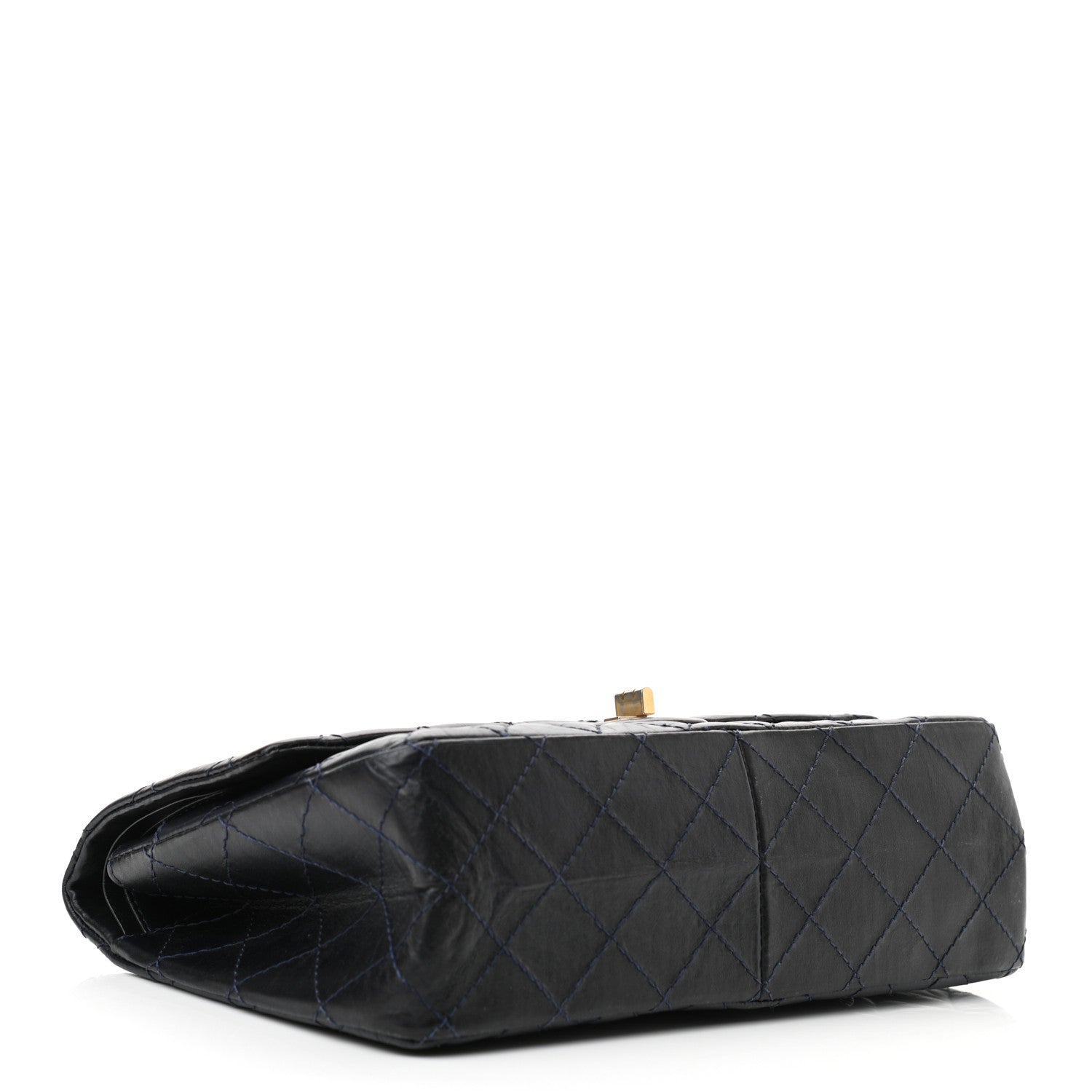 Chanel Aged Calfskin Quilted 2.55 Reissue 226 Flap Navy Blue 4 of 10