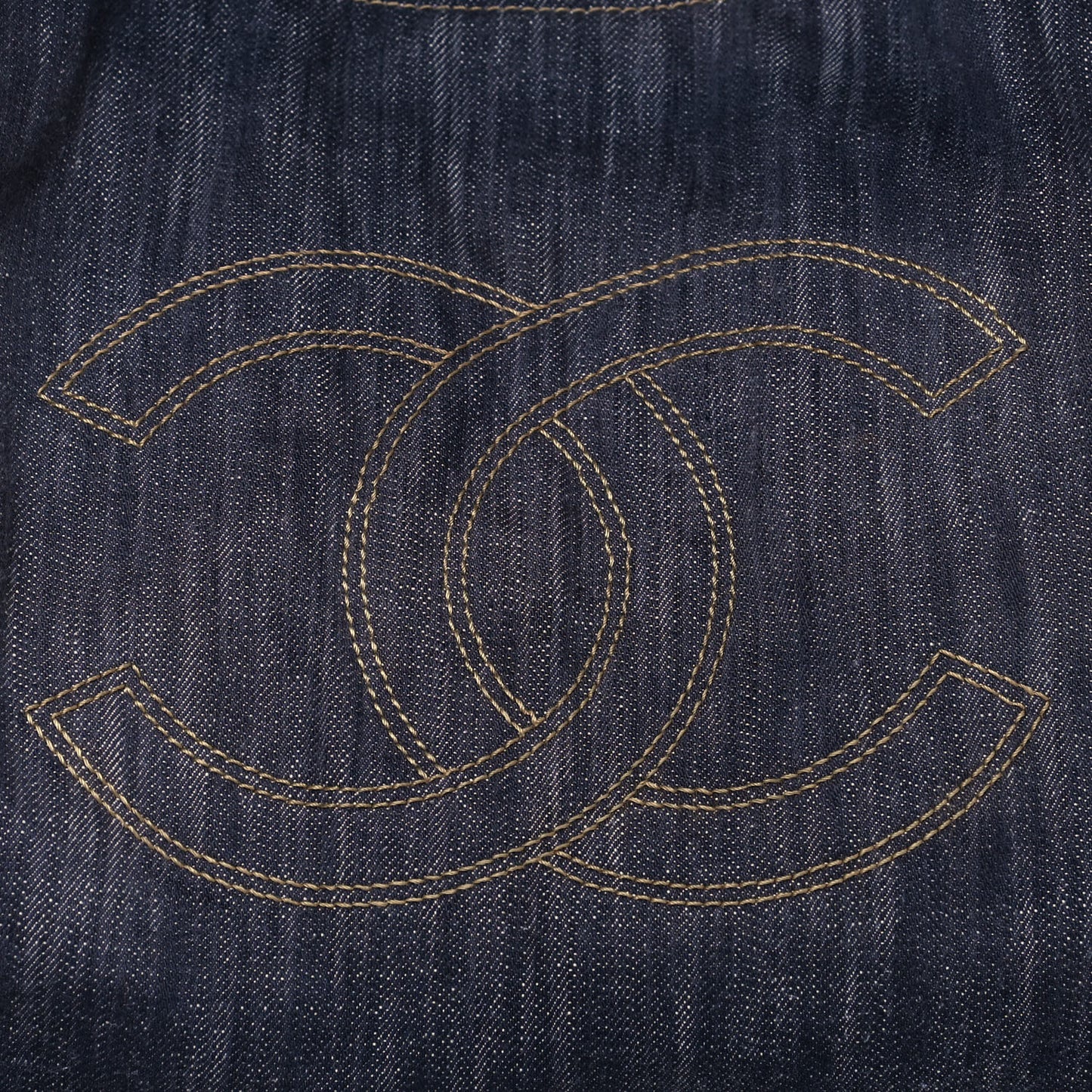 Denim XL Coco Cabas Tote Dark Blue