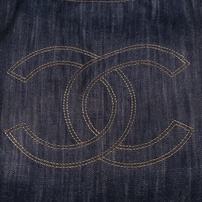 Chanel Denim XL Coco Cabas Tote Dark Blue 7 of 15