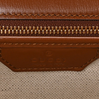 Gucci Boarded Dyana Lux Calfskin Web Small Bamboo 1947 Top Handle Bag Brown 7 of 11