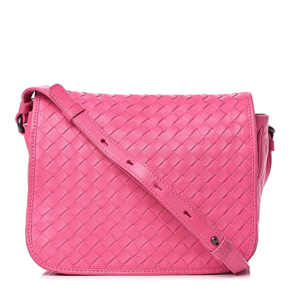 Bottega Veneta Nappa Intrecciato Mini Flap Crossbody Fuchsia 1 of 21