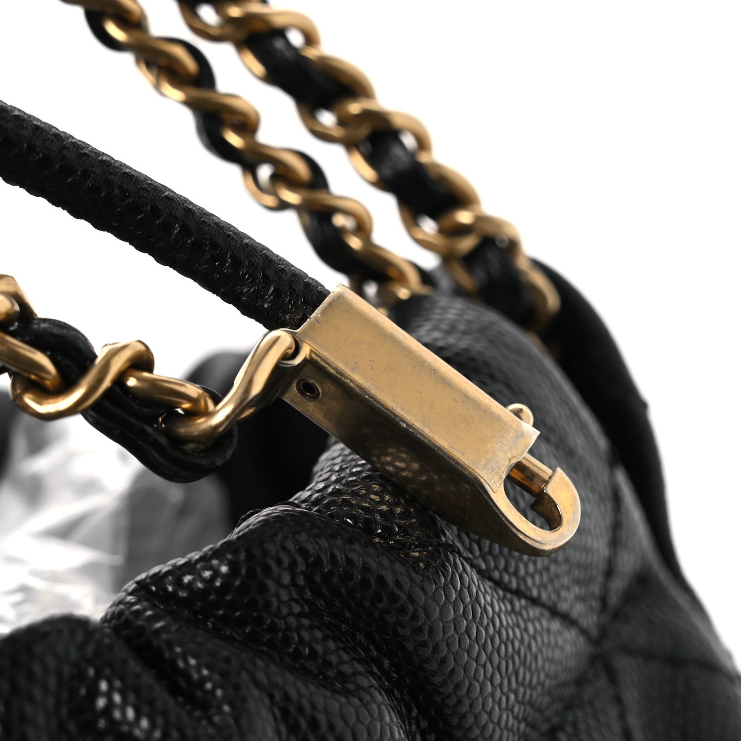 Chanel Shiny Caviar Quilted Mini Chanel 22 Black 11 of 12