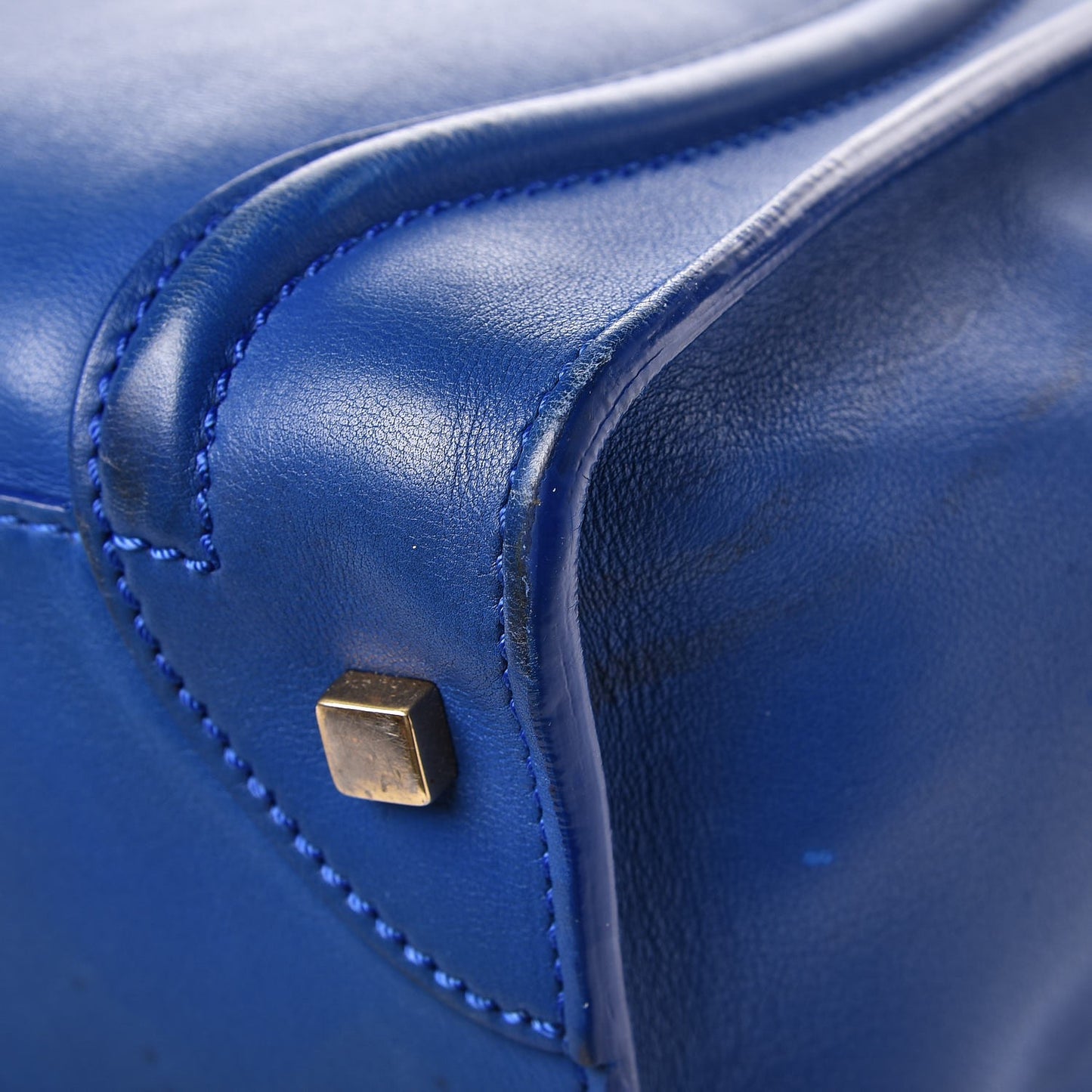 Smooth Calfskin Mini Luggage Royal Blue