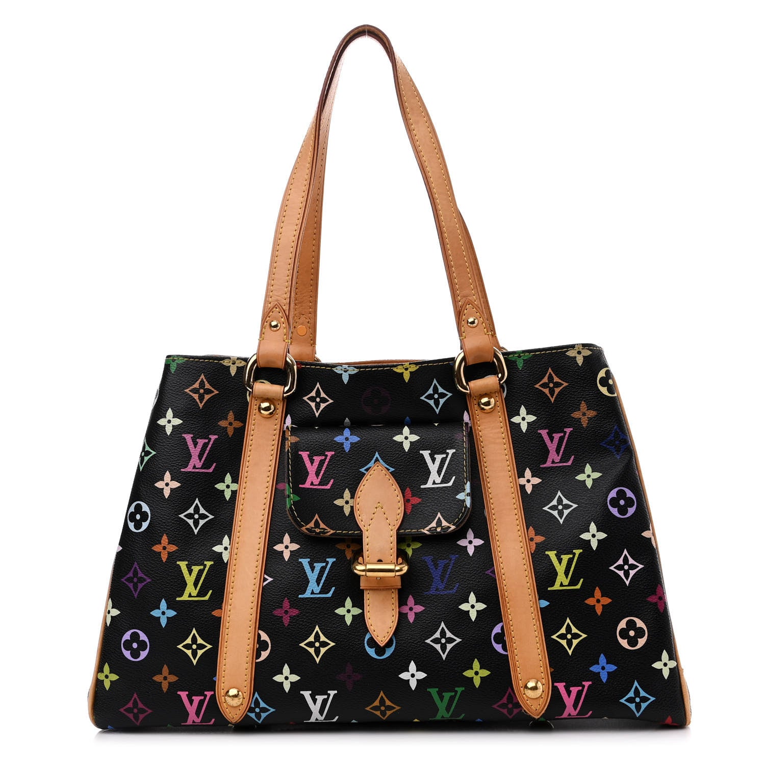Louis Vuitton Monogram Multicolor Aurelia MM Black 1 of 14