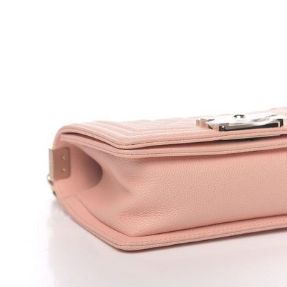 Chanel Caviar Quilted Small Boy Flap Light Pink 9 of 10