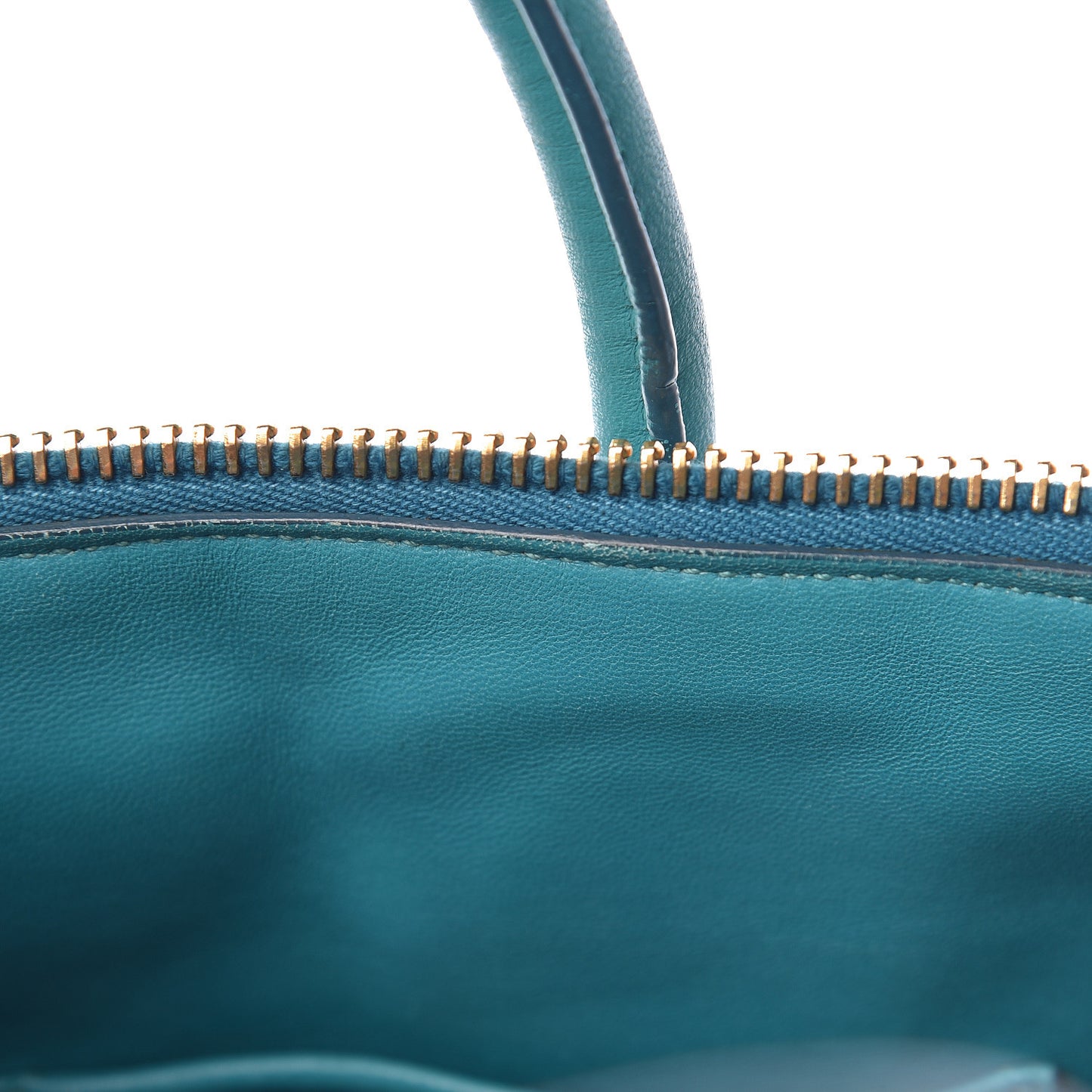 Nappa Matelasse Zip Tote Turchese
