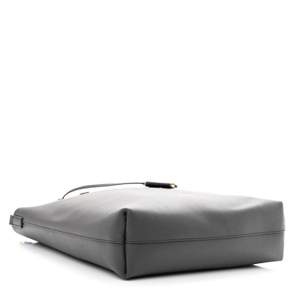 Saint Laurent Calfskin Toy Shopping Tote Earth Grey 4 of 13