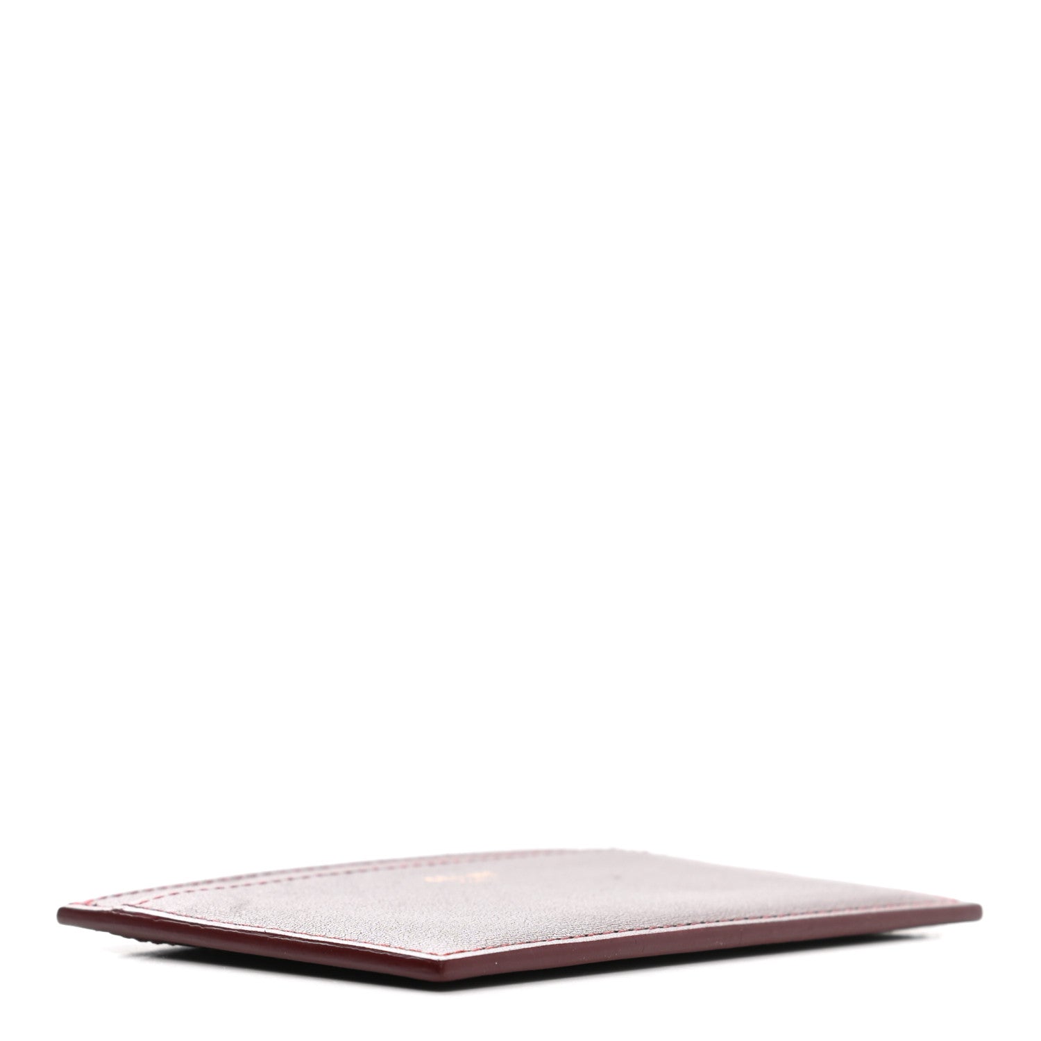 Celine Smooth Lambskin Solo Card Holder Rust 4 of 7