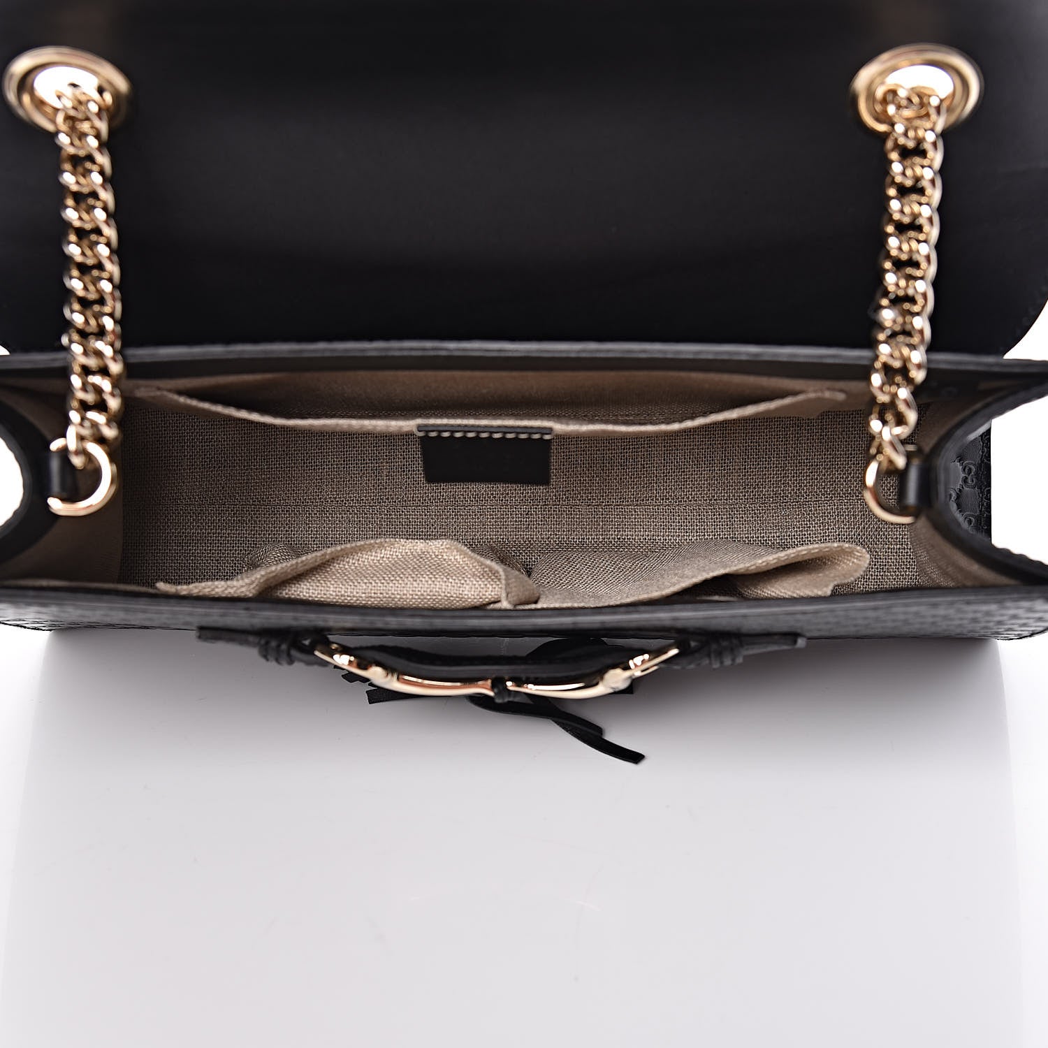Gucci Microguccissima Medium Emily Chain Shoulder Bag Black 5 of 10