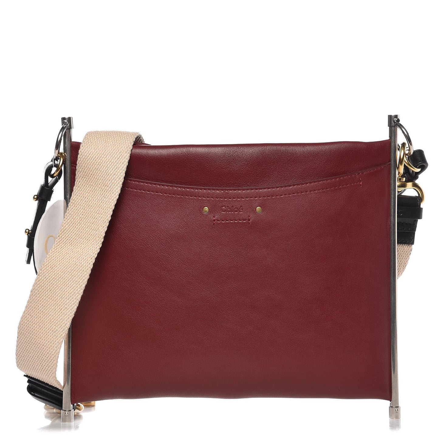 Smooth Calfskin Medium Roy Clutch Plum Purple