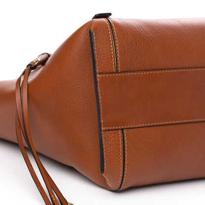 Chloe Smooth Calfskin Medium Milo Shopping Tote Caramel 6 of 10