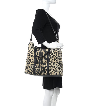 Saint Laurent Suede Leopard Print Camden Shopping Tote 2 of 11