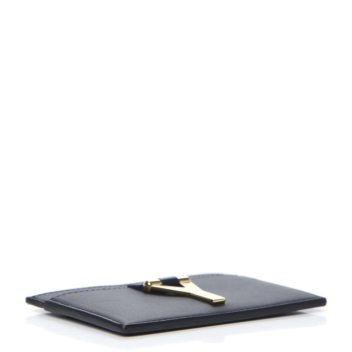 Calfskin Classic Y Card Case Black