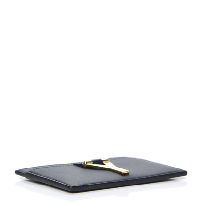 Saint Laurent Calfskin Classic Y Card Case Black 4 of 5