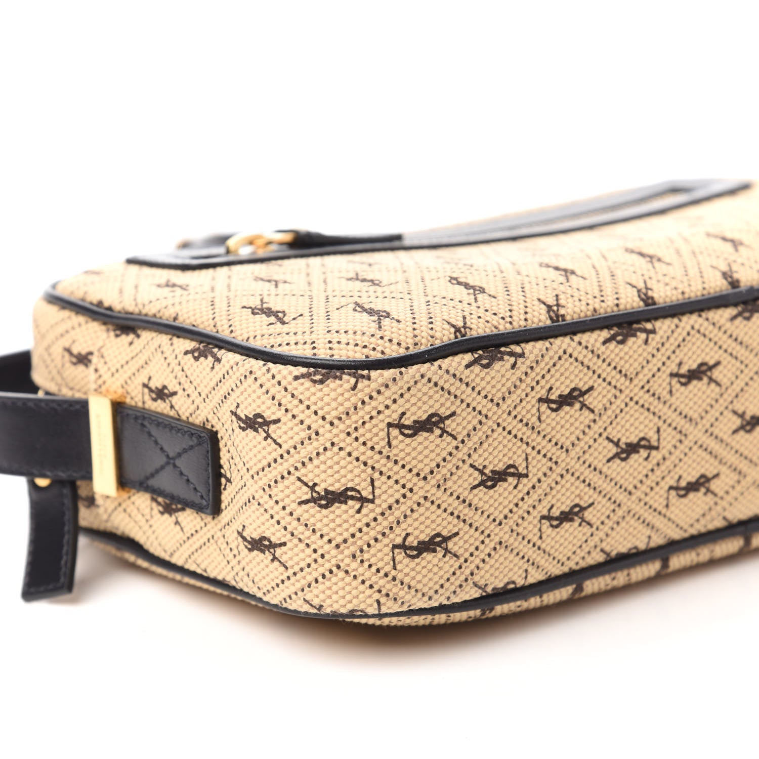 Saint Laurent Canvas Monogram All Over Camera Bag Beige 6 of 9