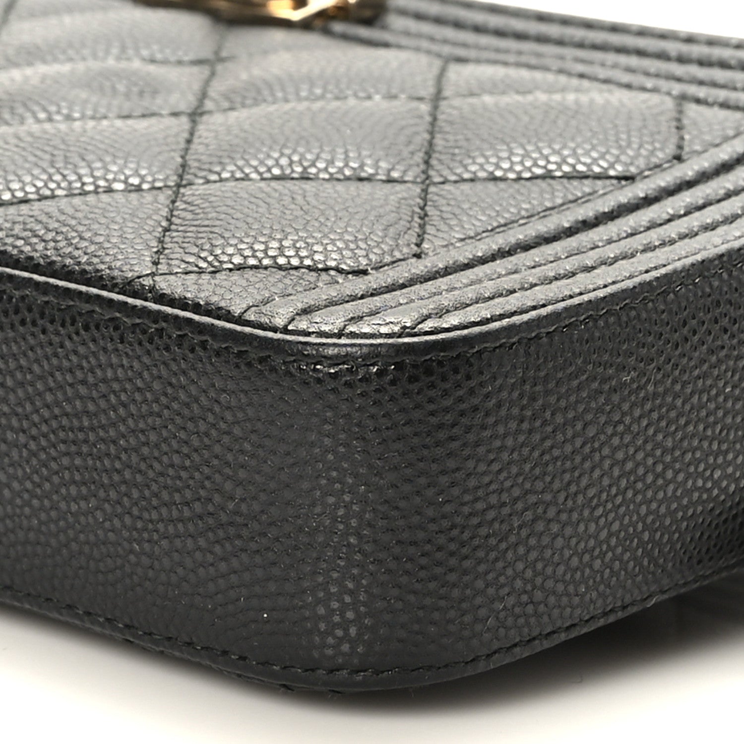 Chanel Caviar Quilted Small Boy Clutch With Chain Black 11 of 11