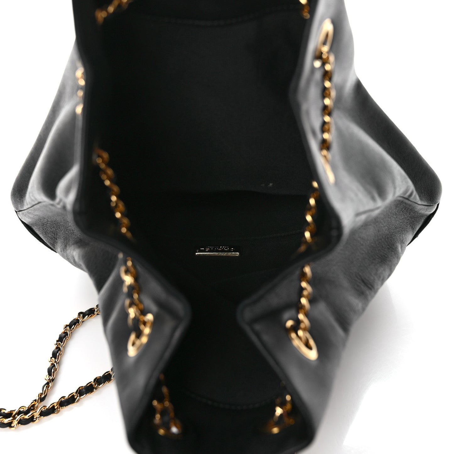 Lambskin Quilted Large In Seoul Backpack Black