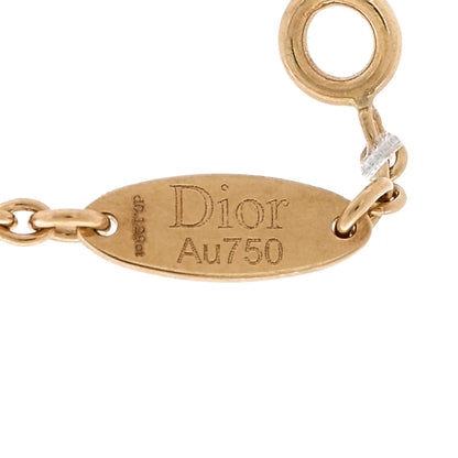 Christian Dior 18K Yellow Gold Diamond Mimirose Pendant Necklace 5 of 5