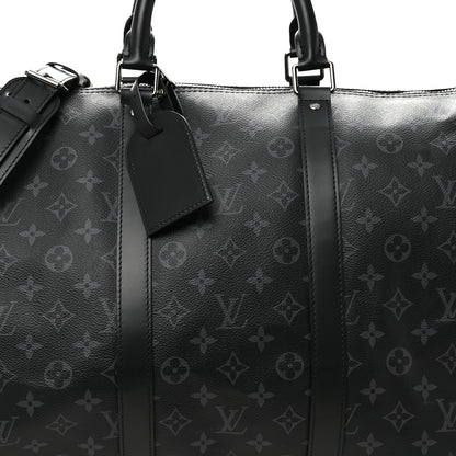 Louis Vuitton Monogram Eclipse Keepall Bandouliere 55 6 of 8