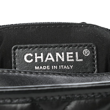 Chanel Aged Calfskin Chevron Quilted Small Gabrielle Hobo So Black 6 of 10