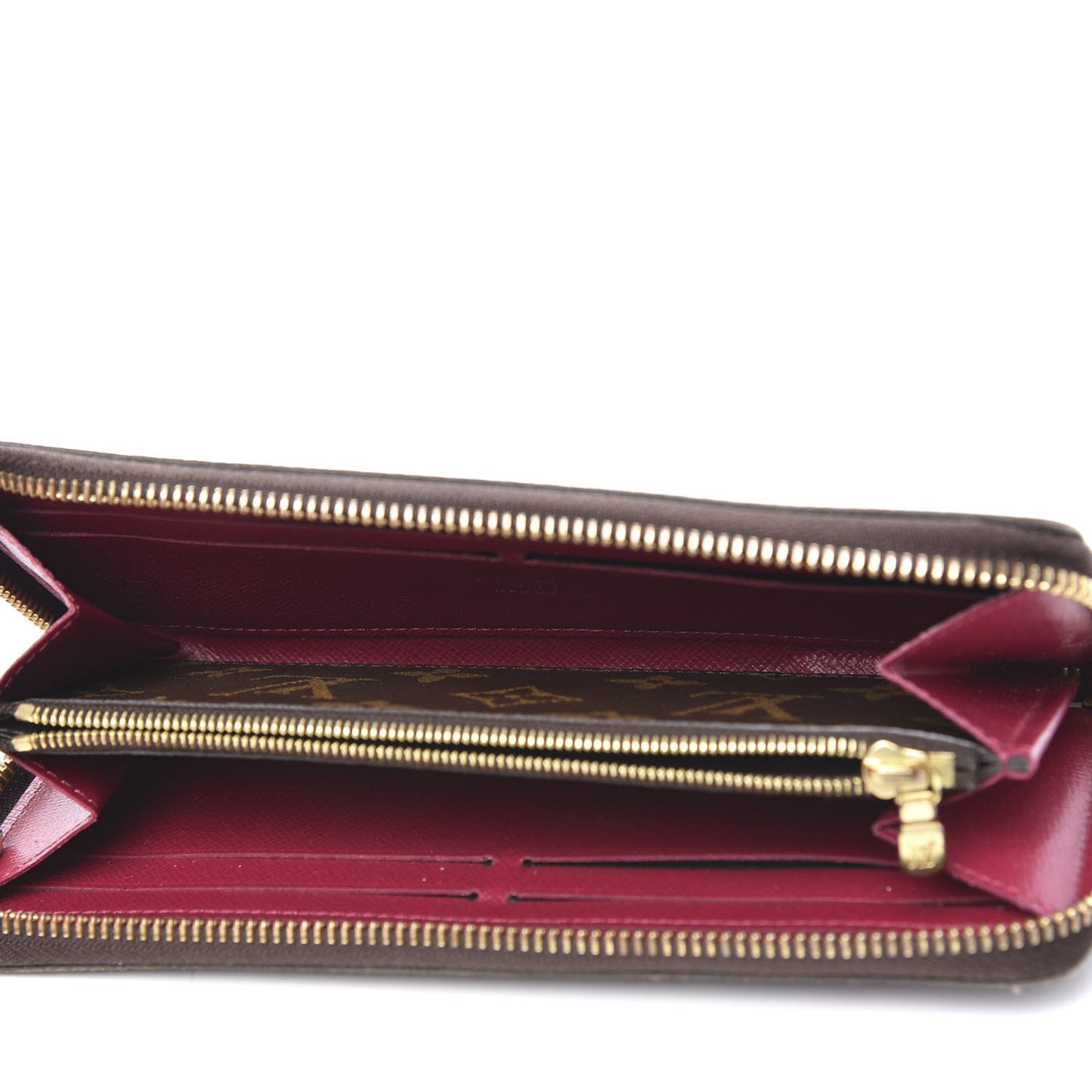 Monogram Clemence Wallet Fuchsia