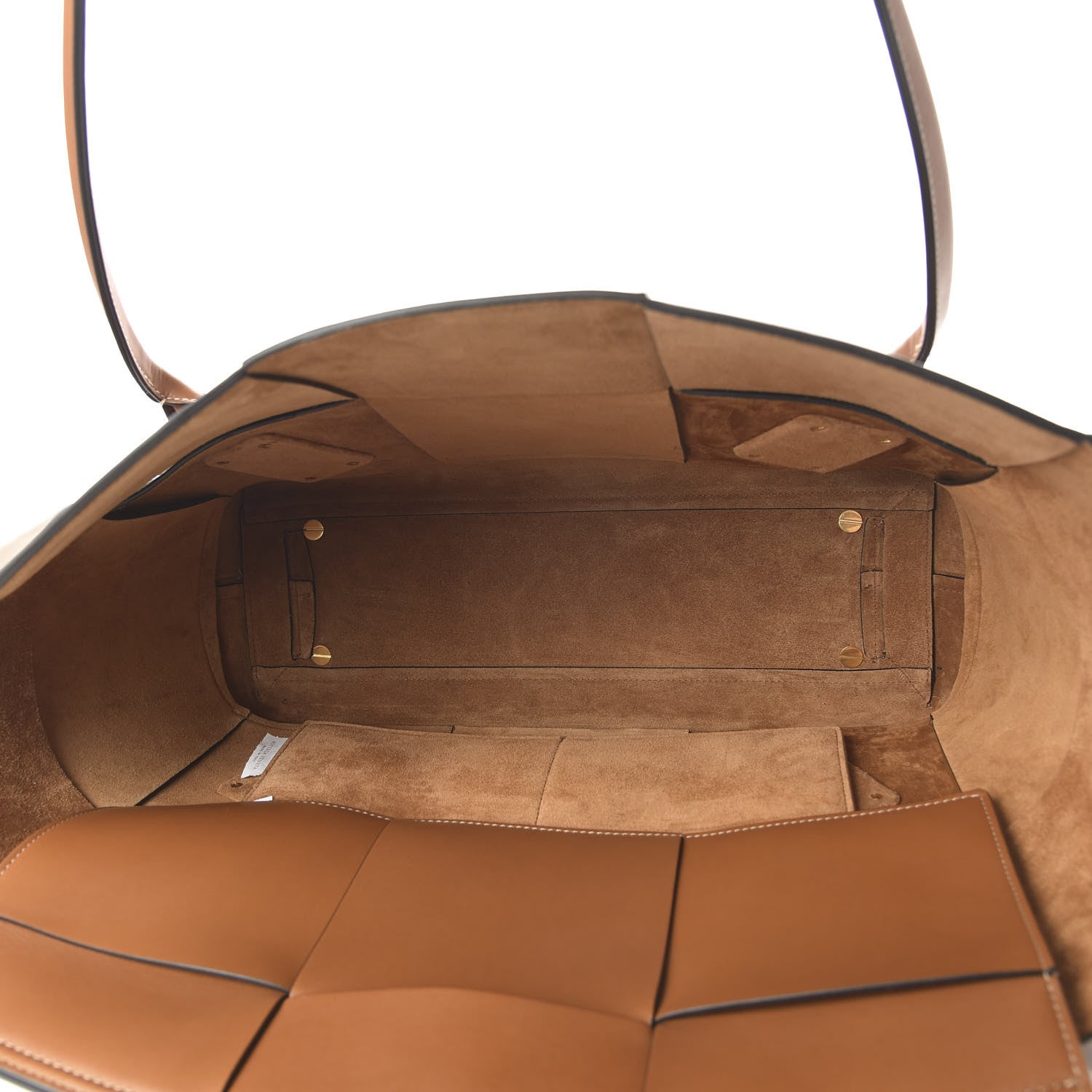 Bottega Veneta French Calfskin Maxi Intrecciato Large Arco Wood 5 of 9