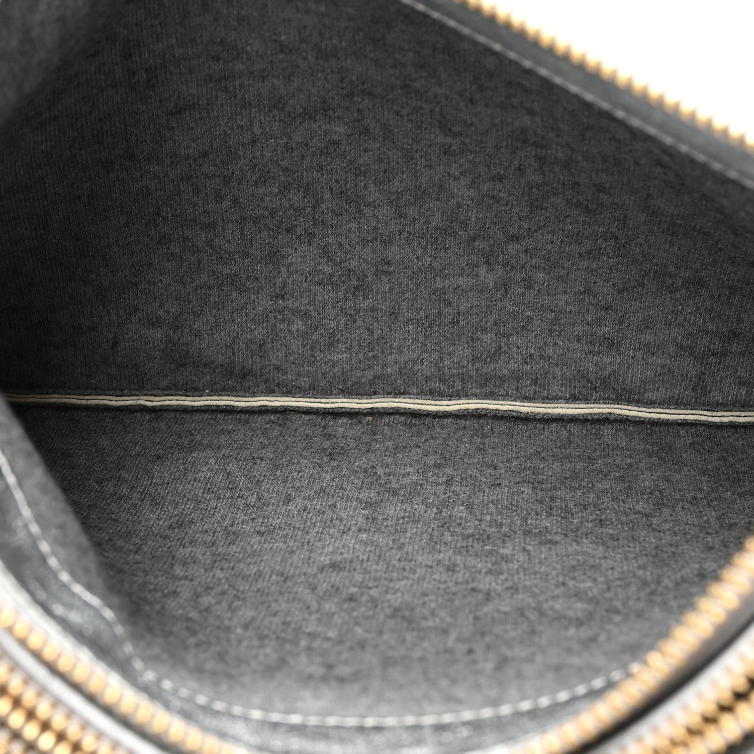 Celine Metallic Lambskin Large Trio Crossbody Bag Silver 5 of 17