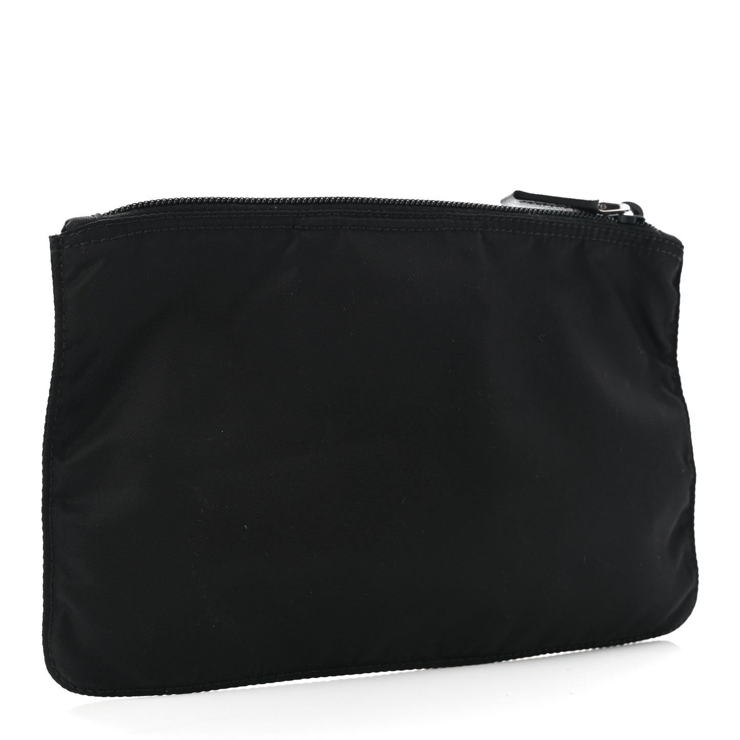Nylon Tessuto Cosmetic Pouch Black