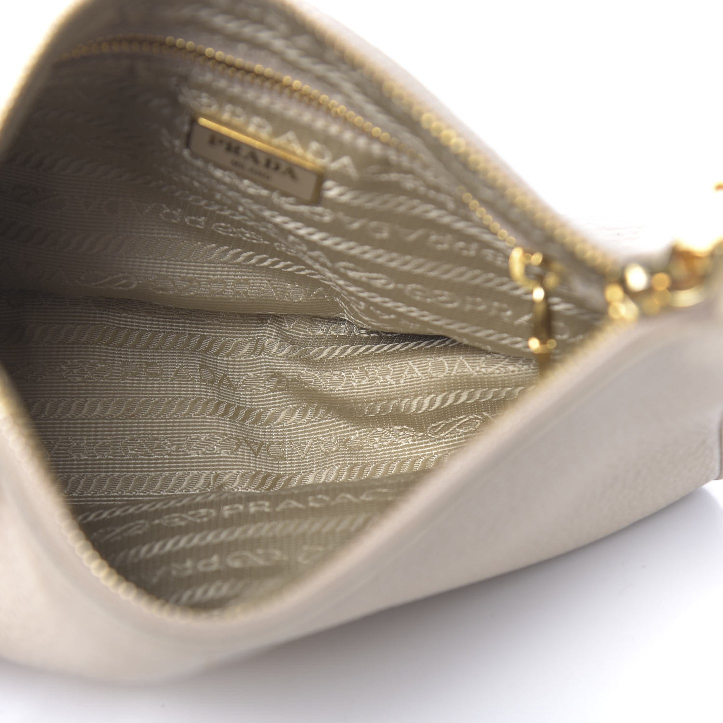 Vitello Daino Pochette Bag Talco