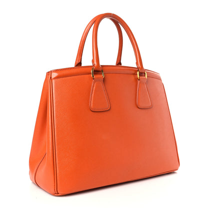 Prada Saffiano Lux Parabole Tote Papaya 3 of 9