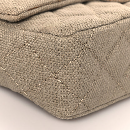 Chanel Canvas Quilted Mini Rectangular Flap Beige 7 of 8