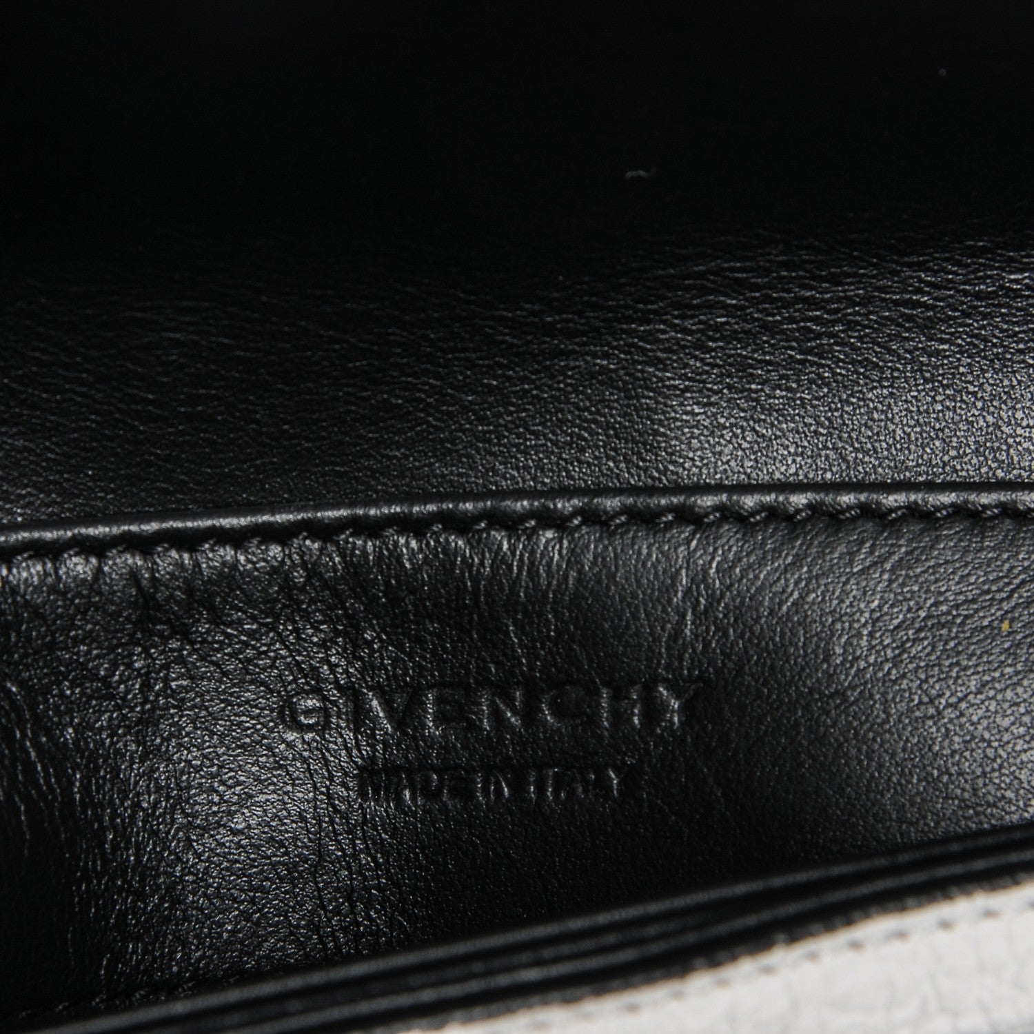 Givenchy Calfskin Duetto Crossbody Bag White Black 6 of 6