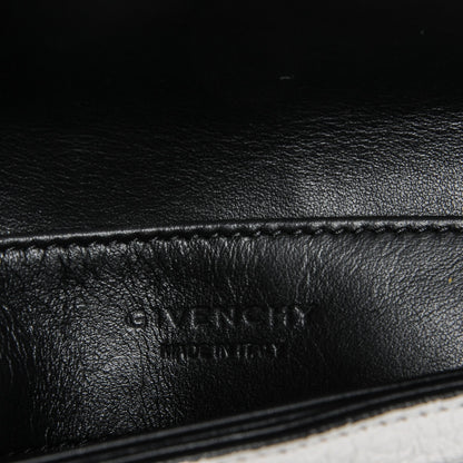 Givenchy Calfskin Duetto Crossbody Bag White Black 6 of 6