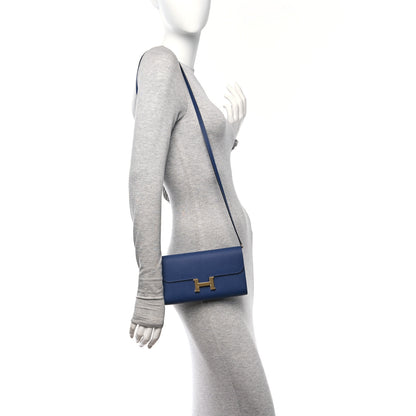 Hermes Epsom Constance Long To Go Wallet Bleu Saphir 3 of 9