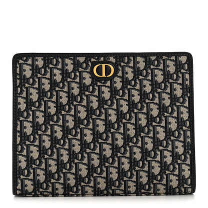 Christian Dior Oblique 30 Montaigne Pouch Blue 1 of 9