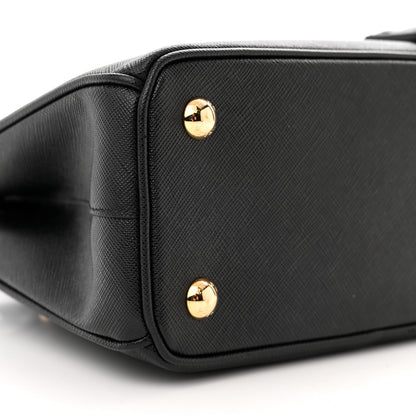 Prada Saffiano Lux Micro Galleria Shoulder Bag Black 8 of 10