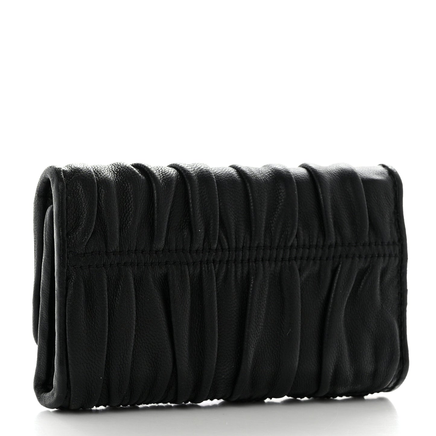 Nappa Gaufre 6 Key Holder Black