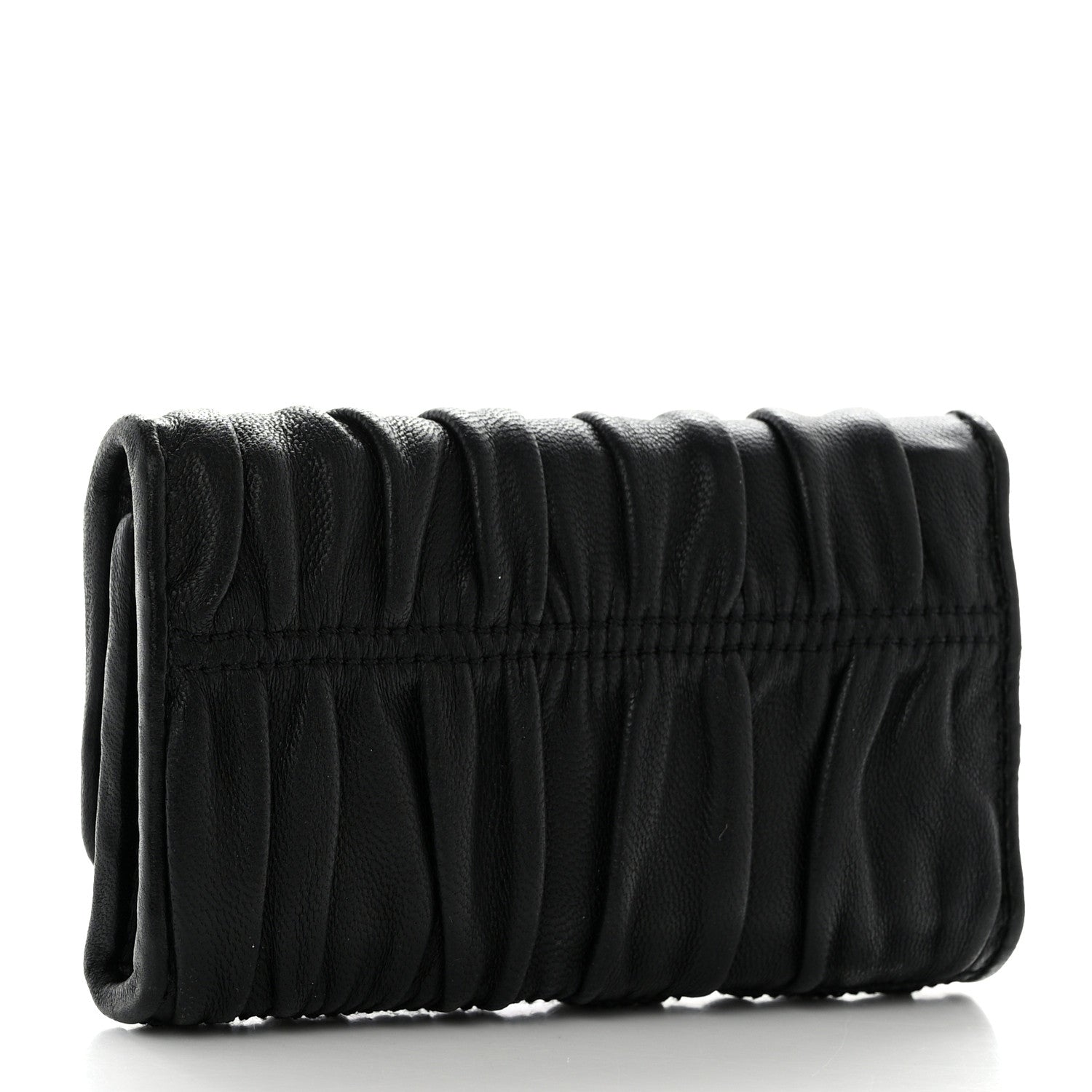 Prada Nappa Gaufre 6 Key Holder Black 3 of 7