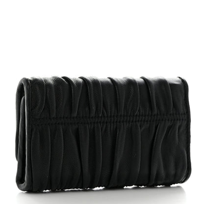 Prada Nappa Gaufre 6 Key Holder Black 3 of 7