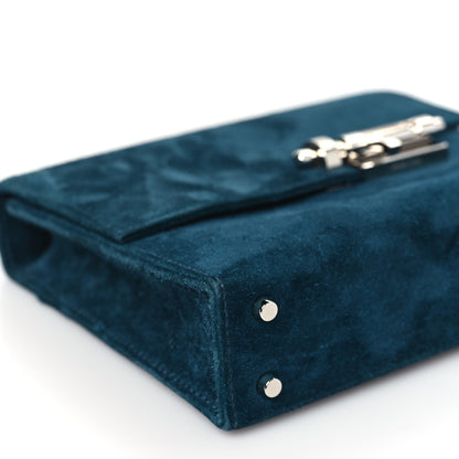 Hermes Veau Doblis Mini Verrou Chaine Bag Bleu Ocean 9 of 10